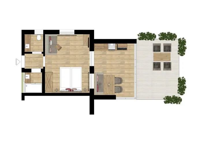 Rosa 1 & 3 Apartamento